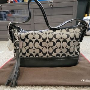 NWT COACH signature soft E/W duffle